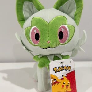 Jazwares Pokemon Sprigatito Plush 9" 2024 Nintendo Green NWT